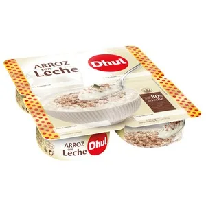 Dhul Arroz con Leche, Elaborado con Más de un 80% de Leche Dhul 4 X 130 G. 520 G