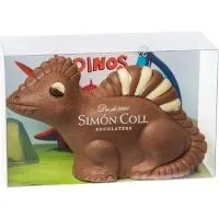 Dinosaurio de Chocolate C/ Leche Pintado Simón Coll, 1 Ud, 150 G