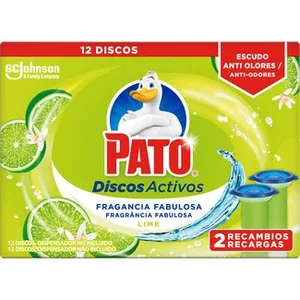 Discos WC Activos Lima Fresca 12 Discos Pato 2 Unidades