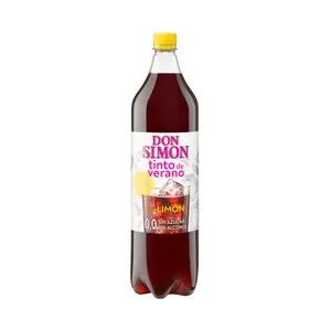 DON Simon Tinto de Verano Sabor Limón, sin Alcohol y sin Azúcar DON Simon Botella de 1,5 L. 1500 ML