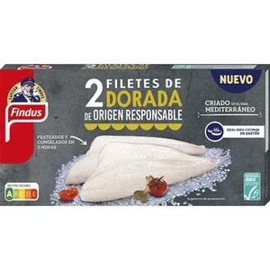 Dorada en Filetes Criado en el Mar Mediterráneo 2 Filetes Findus 200 G