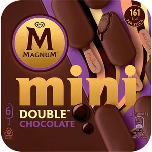 Double Helado con Doble Cobertura de Chocolate sin Gluten 6 Unidades Magnum 330 ML