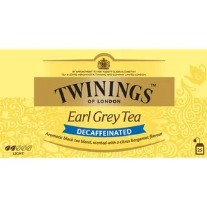 Earl Grey Té Descafeinado Perfumado con Bergamota Cítrica Twinings 0.05 KG