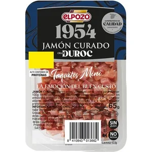 Edición 1954 Jamón Curado Raza Duroc en Taquitos Mini sin Gluten sin Lactosa Elpozo