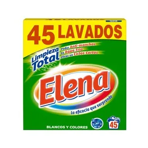 Elena Limpieza Total Detergente en Polvo 45 DS 45 UD