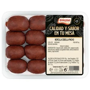 Emcesa Bandeja de Morcillas Negras de Cebolla (pincho) 375 G