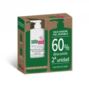 Emulsión sin Jabón Pieles Sensibles Sebamed Pack 2 Unidades 750 Ml.