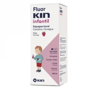Enjuague Bucal Fluor Kin Infantil 500 Ml.