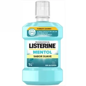Enjuague Bucal Mentol Sabor Suave sin Alcohol Listerine 1 L.