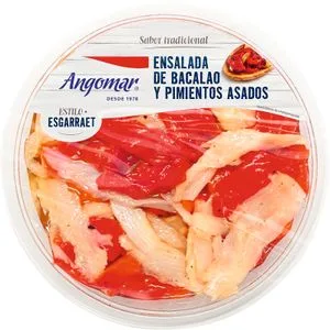 Angomar Ensalada de Bacalao y Pimientos Asados 180 G.