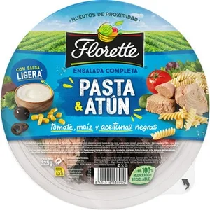 Ensalada Completa Pasta y Atún con Tomate, Maíz y Aceitunas Negras  Florette 325 G