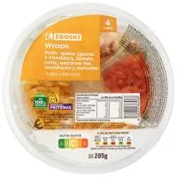 Ensalada Completa: Wrap de Pollo + Quesos Eroski, Bolw 285 G