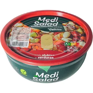 Ensalada de Alubias y Verdura Asadas con Aceite de Oliva Virgen Extra Delicias