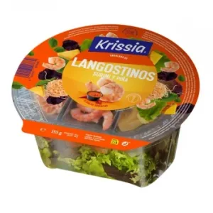 Ensalada de Langostinos, Surimi y Piña Krissia 155 G