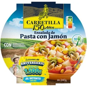 Carretilla Ensalada de Pasta con Jamón 240 G.
