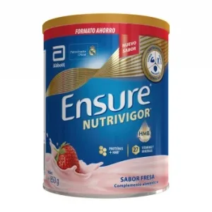 Ensure Nutrivigor Sabor Fresa en Polvo sin Gluten 850 G.