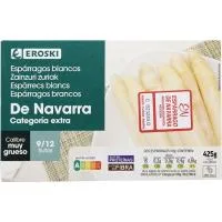 Espárrago Extra Muy Grueso I.g.p. 9/12 Piezas Eroski, Lata 425 G