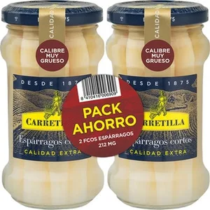 Espárragos Blancos Cortos Muy Gruesos Pack 2 Carretilla