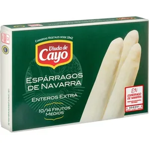 Espárragos Blancos Extra IGP de Navarra Medio 10-14 Piezas Viuda de Cayo