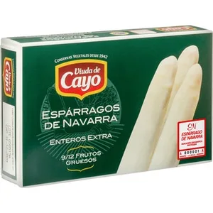 Espárragos Blancos Extra IGP de Navarra 9-12 Piezas Viuda de Cayo