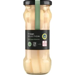 Espárragos Blancos Extra IGP de Navarra Gruesos 7-10 Piezas el Corte Ingles Selection