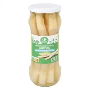 Espárragos Blancos Gruesos bajo Contenido en Sal Carrefour 205 G.