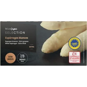 Espárragos Blancos IGP de Navarra Extra Gruesos 7-9 Piezas el Corte Ingles Selection