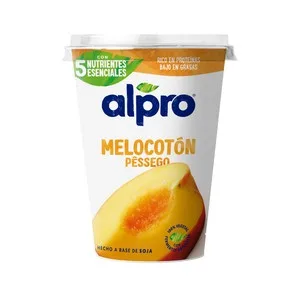 Alpro Especialidad de Soja Vegetal con Fermentos Naturales y Melocotón 400 G.