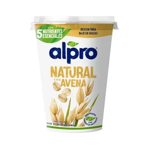 Alpro Especialidad de Soja y Avena Fermentada con Sabor Natural  400 G.