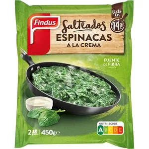 Espinacas a la Crema Tradicionales para Microondas y Sartén 2 Raciones Findus