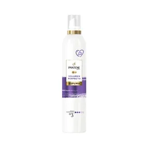Pantene Espuma Fijadora (03 - Media) Hidratante, para un Peinado con Volumen Pantene Volumen Perfecto 300 Ml.