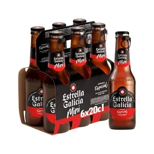 Estrella Galicia Especial Cervezas Mini Pack 6 Botellas X 20 Cl. 1200 ML