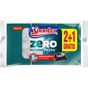 Estropajo con Esponja Zero Suciedad y Rayas Spontex