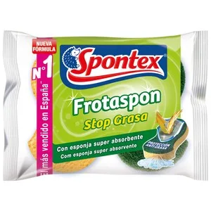 Spontex Estropajo de Fibra con Esponja Stop Grasa Spontex Frotaspon 2 Uds.