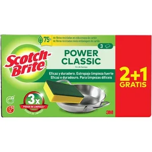 Estropajo Fibra Verde Classic + 1 Unidad Gratis Scotch Brite