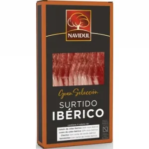 Estuche de Surtido de Ibéricos en Lonchas Navidul Pack de 4 Sobres de 40 G