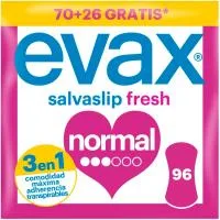 Salvaslip Evax Fresh, Caja 70+26 Uds