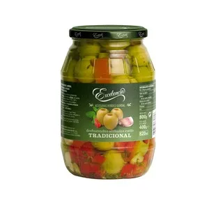Excelencia Aceitunas Verdes Gordal Aliñadas sin Hueso Frasco de 400 G. 350 G