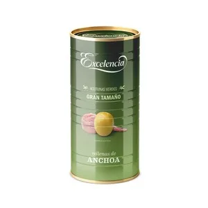 Excelencia Aceitunas Verdes Manzanilla Rellenas de Anchoa Lata de 600 G.