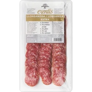 Exentis Longaniza Extra en Lonchas sin Gluten sin Lactosa CAN Duran