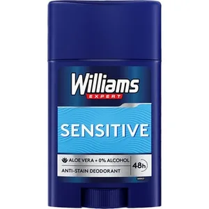 Expert Desodorante Sensitive en Stick 48h con Aloe Vera y 0% Alcohol Williams