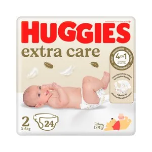 Huggies Extra Care Pañales Talla 2 (3-6 Kg) 24 Uds.
