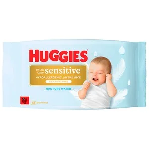 Huggies Extra Care Sensitive Toallitas Húmedas Hipoalergénicas para Bebe 48 Uds.