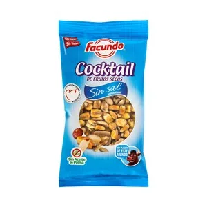 Facundo Cocktail de Frutos Secos sin Sal Añadida Bolsa de 150 G. 120 G