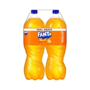 Fanta Refresco de Naranja Pack de 2 Botellas X 2 L. 4000 ML