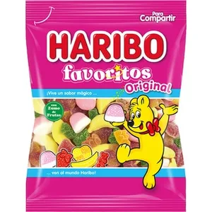 Favoritos Caramelos de Goma Recubiertos de Azúcar con Zumo de Frutas Haribo 150 G