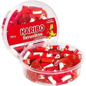 Favoritos Red & White Regalices Surtidos Rojos y Blancos en Formato Familiar Haribo