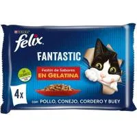Festín de Carnes para Gato Félix Fantastic, Pack 4x85 G