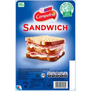 Fiambre de Paleta Cocida para Sándwich en Lonchas sin Gluten sin Lactosa Campofrio