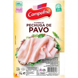 Fiambre Pechuga Pavo B/g 70 Gr